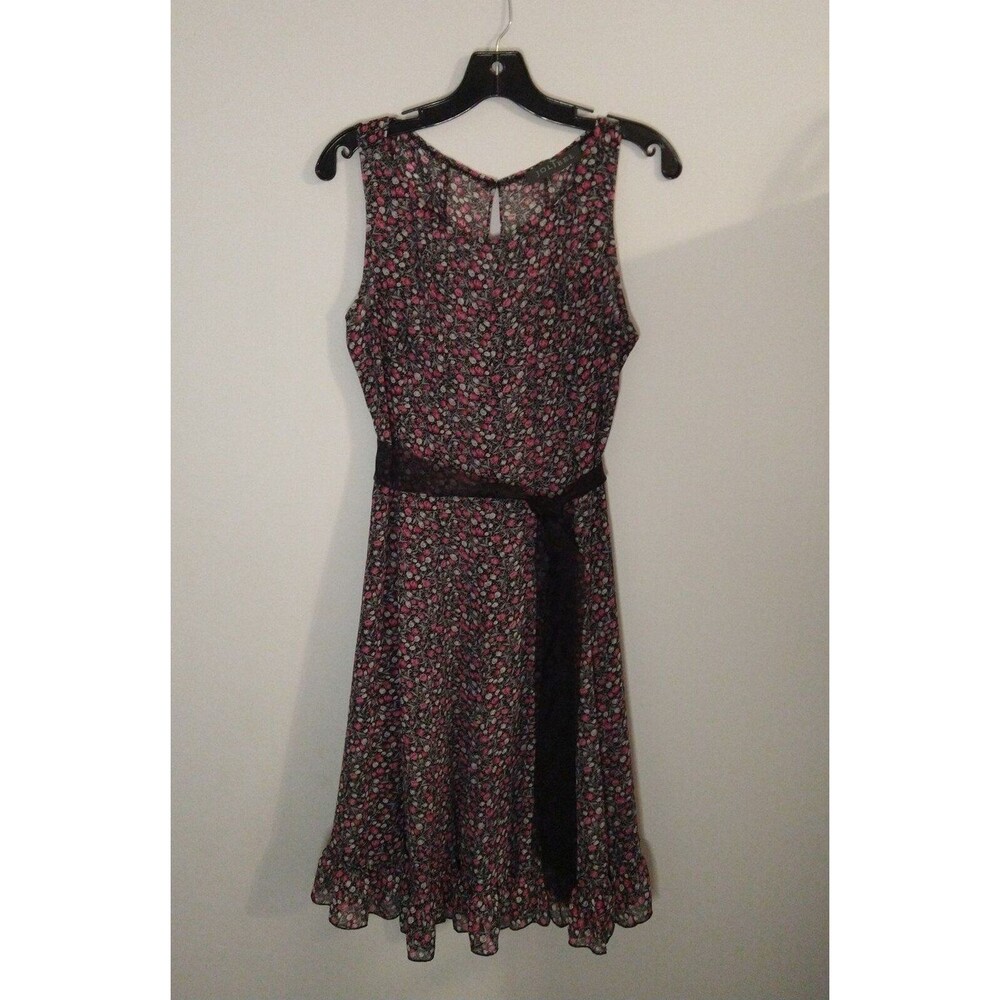 Jolibel sheer floral printed sheer dress small Feminine Vintage Cottage Core